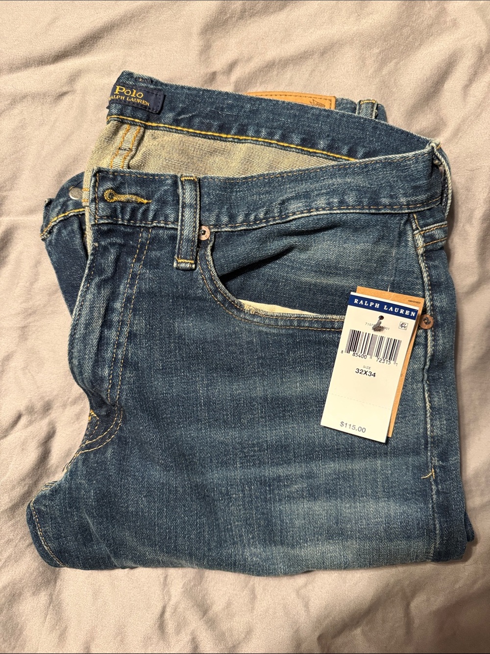 Ralph Lauren Slim Straight Men’s Blue Denim Jeans